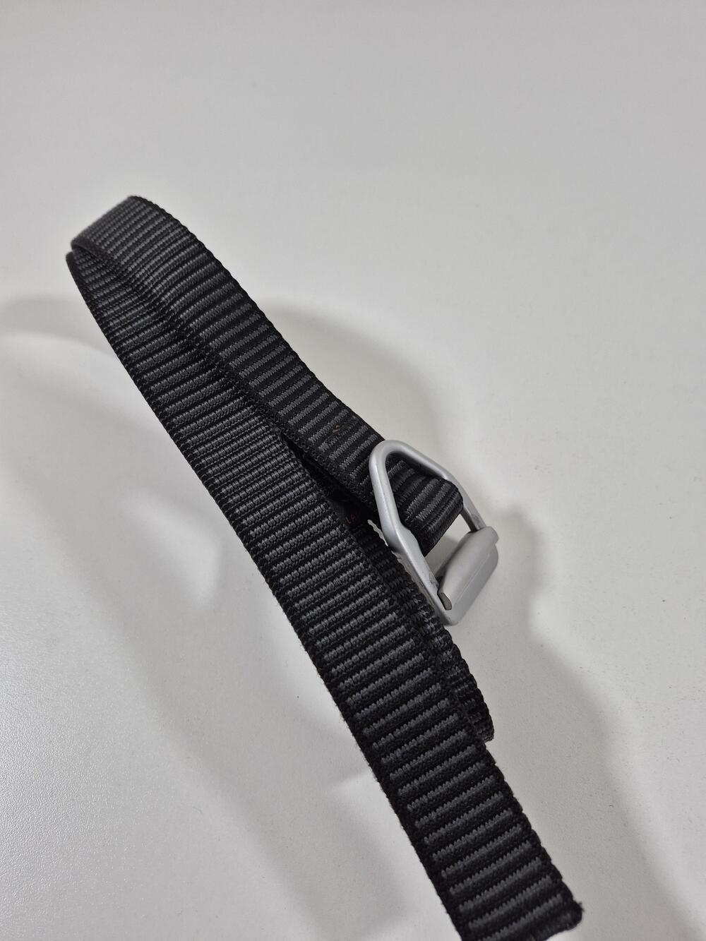 Bison Designs Belt Men's L Black Nylon Web Aluminum Buckle USA